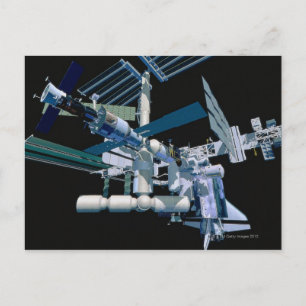 International Space Station 3 Postcard