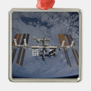 International Space Station 5 Metal Ornament