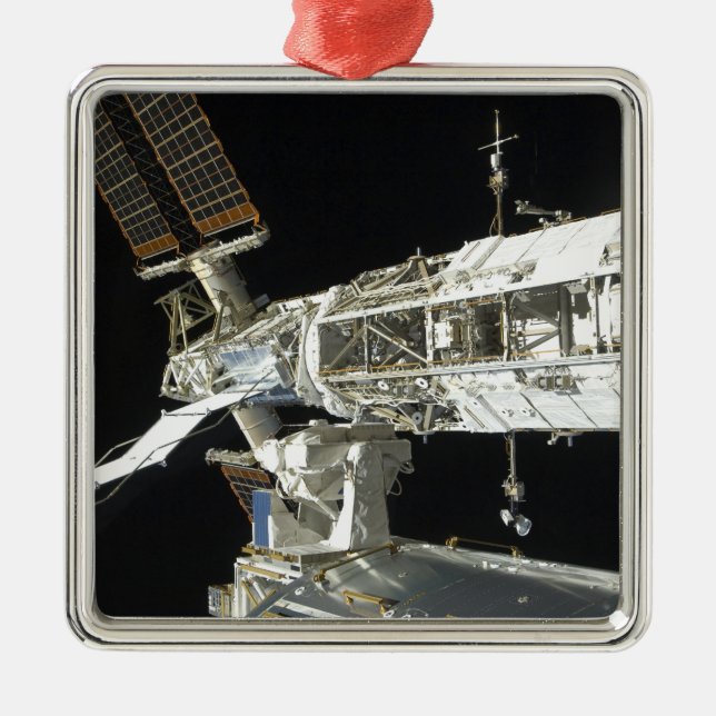 International Space Station 8 Metal Ornament (Front)