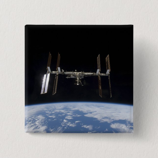 International Space Station 9 Pinback Button (Front)