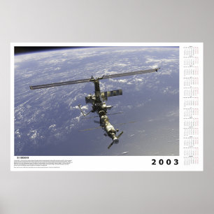 International Space Station Calendar for 2003 Poster
