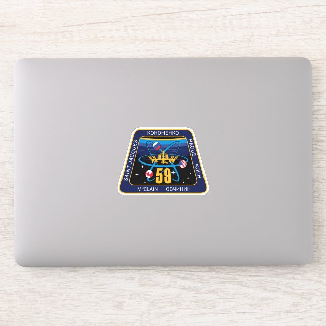 International Space Station Expedition ISS-59 Sticker (Computer)