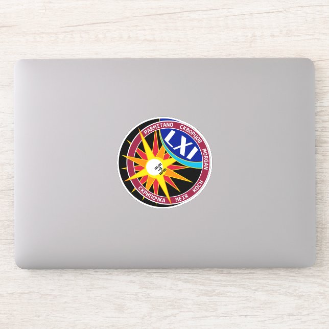International Space Station Expedition ISS-61 Sticker (Computer)