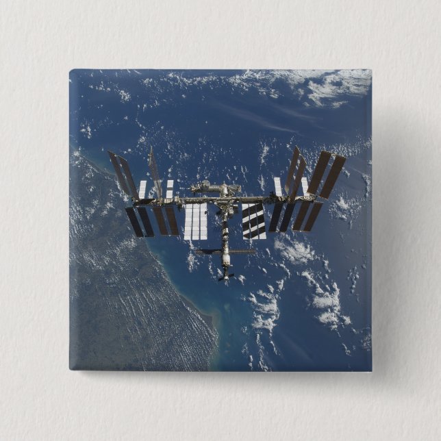 International Space Station in orbit 3 Button (Front)