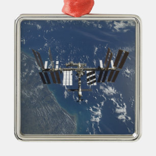 International Space Station in orbit 3 Metal Ornament