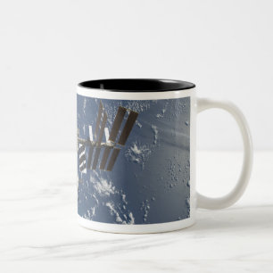 International Space Station in orbit 3 Two-Tone Coffee Mug