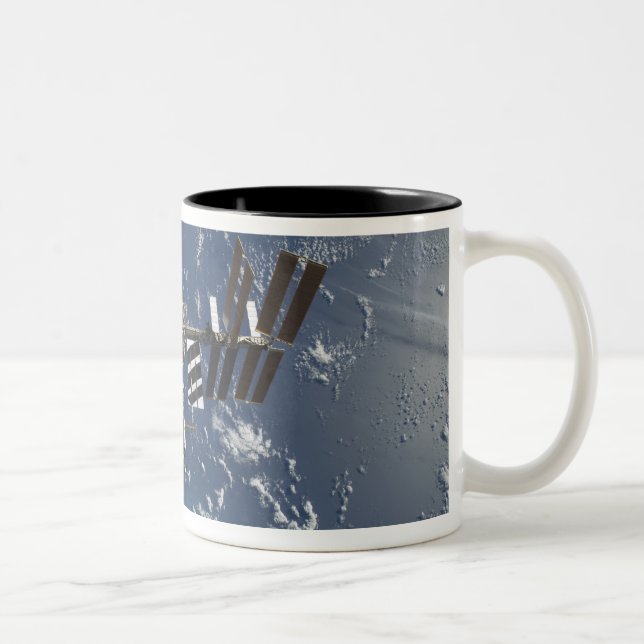 International Space Station in orbit 3 Two-Tone Coffee Mug (Right)