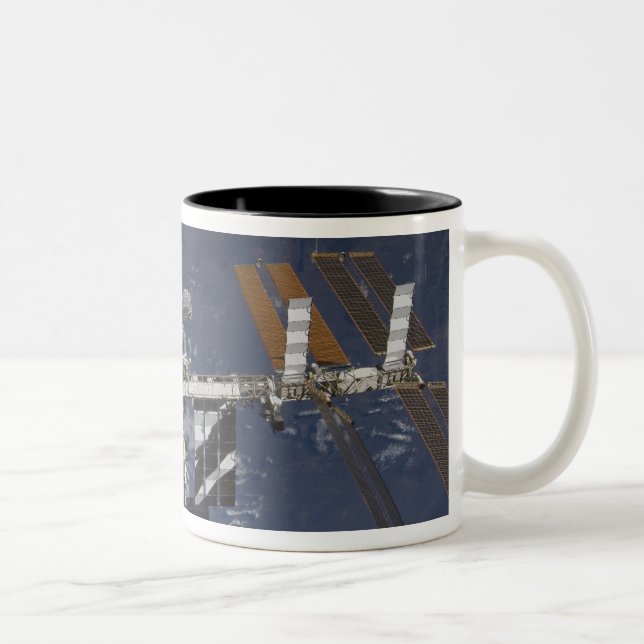 International Space Station in orbit Two-Tone Coffee Mug (Right)