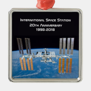 International Space Station ISS 20th Anniversary Metal Ornament