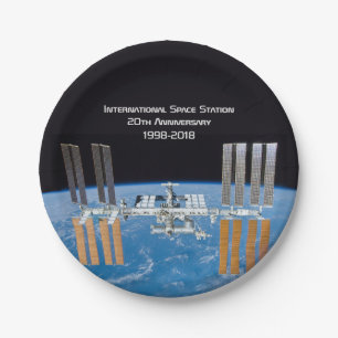 International Space Station ISS 20th Anniversary Paper Plates