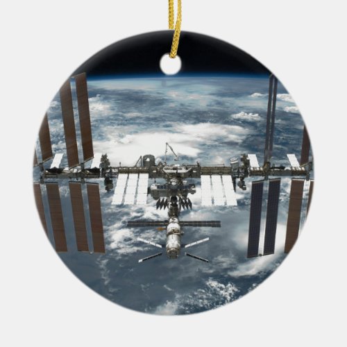 International Space Station ISS Endeavour 2011 Ceramic Ornament