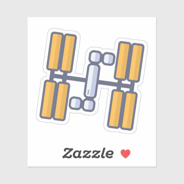 Iss Sticker International Space Station (ISS) Sticker | Zazzle