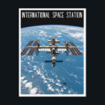 International Space Station Postcard<br><div class="desc">The International Space Station (ISS) is one of the most ambitious and remarkable engineering feats in human history. A collaborative effort involving NASA, Roscosmos, ESA, JAXA, and CSA, the ISS orbits Earth at an altitude of approximately 400 kilometers (260 miles), traveling at a speed of about 28, 000 km/h (17,...</div>