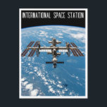 International Space Station Postcard<br><div class="desc">The International Space Station (ISS) is one of the most ambitious and remarkable engineering feats in human history. A collaborative effort involving NASA, Roscosmos, ESA, JAXA, and CSA, the ISS orbits Earth at an altitude of approximately 400 kilometers (260 miles), traveling at a speed of about 28, 000 km/h (17,...</div>