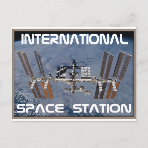 International Space Station Postcard