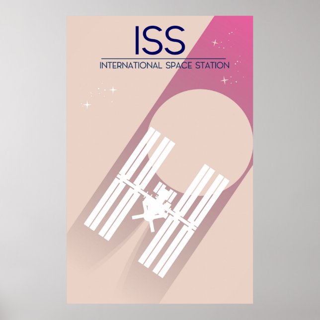 International Space Station space art. Poster (Front)
