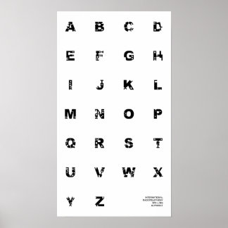 International Spelling Alphabet Poster