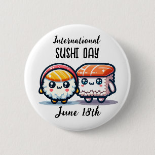 International Sushi Day _ June 18th  Button