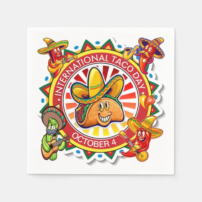 International TACO Day Napkins (Front)