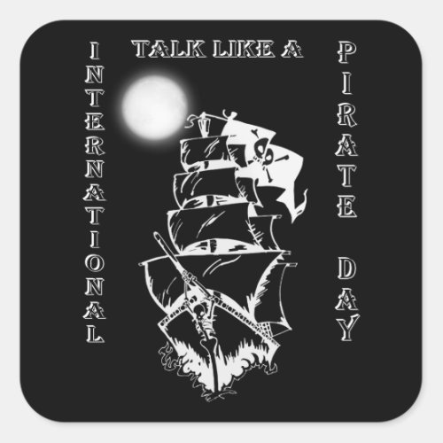 International Talk like a Pirate Day Square Sticker