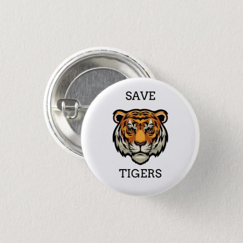 international tiger day Classic save tigers Button