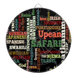International Travel Blessings Dart Board