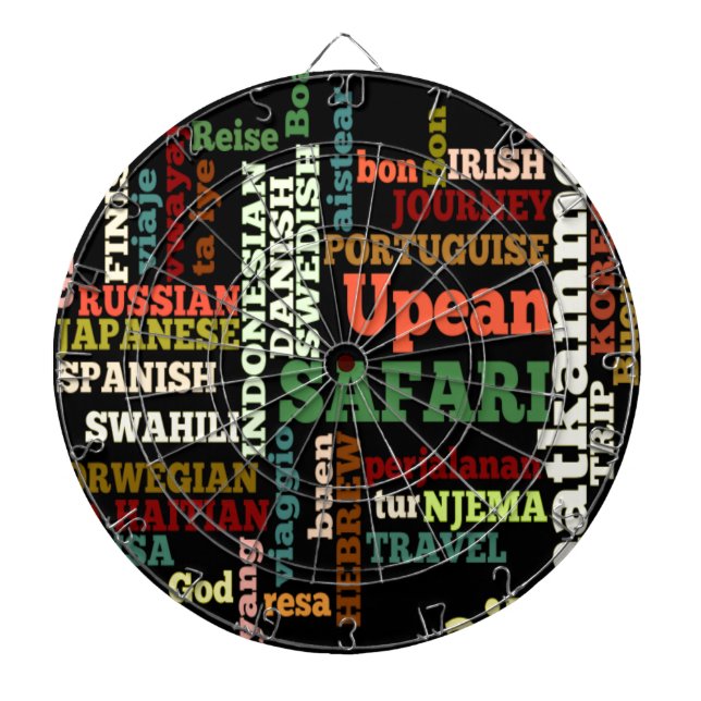 International Travel Blessings Dart Board (Front)