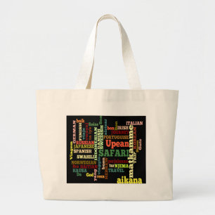 International Travel Blessings Large Tote Bag
