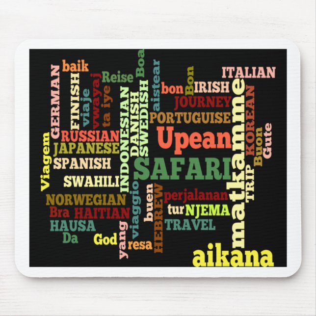 International Travel Blessings Mouse Pad (Front)