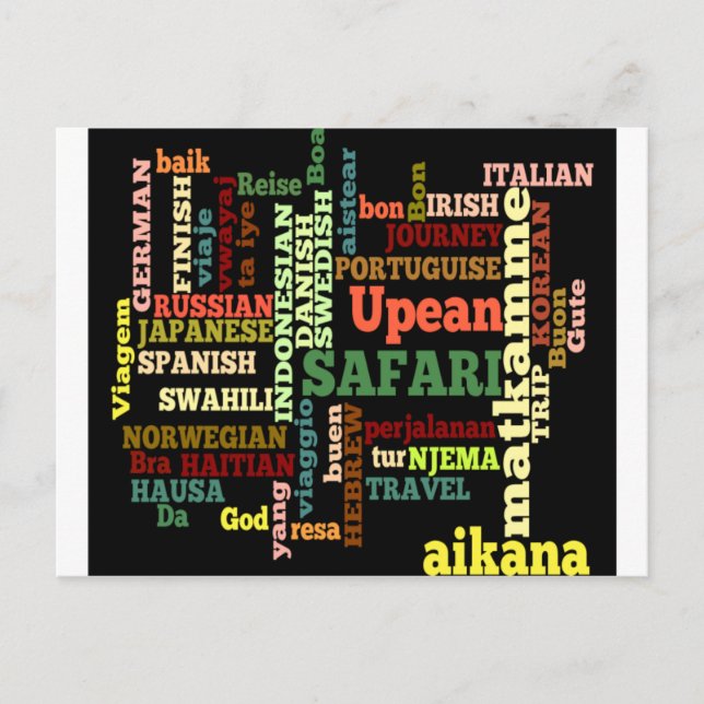 International Travel Blessings Postcard (Front)