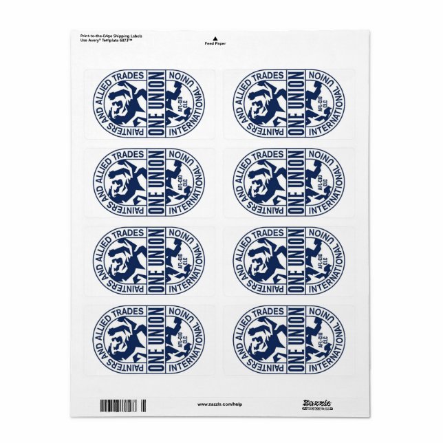 International Union of Painters and Allied Trades Label (Full Sheet)