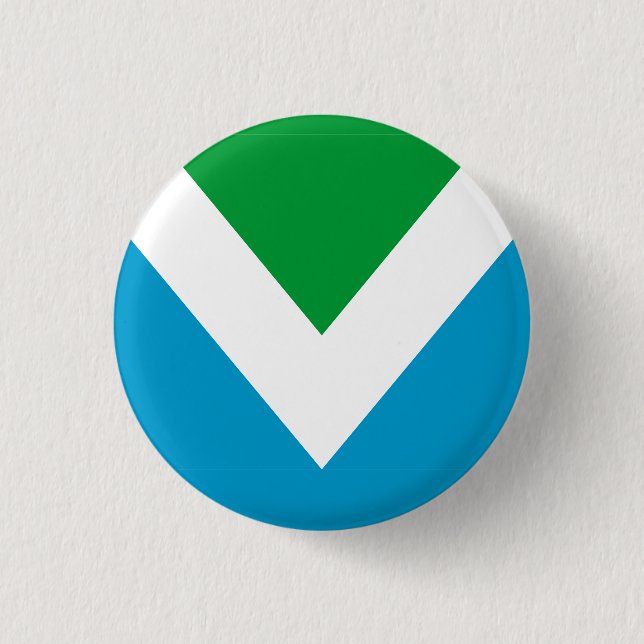 International vegan flag button (Front)