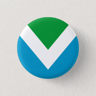 International vegan flag button