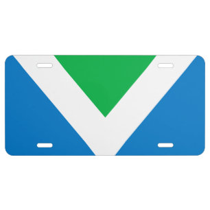 International Vegan Flag License Plate