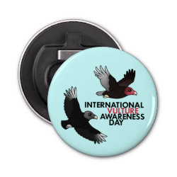 International Vulture Awareness Day Button Bottle Opener