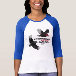 International Vulture Awareness Day Ladies Raglan Fitted T-Shirt