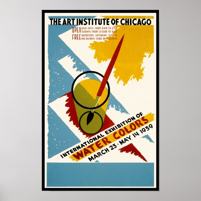 International Water Color Exhibition Poster (Front)