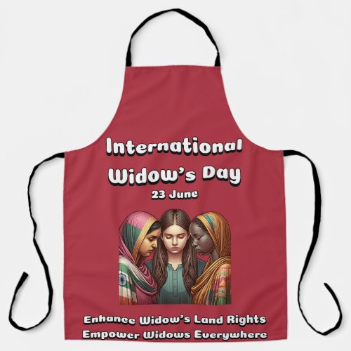 International Widows Day June 23 Apron