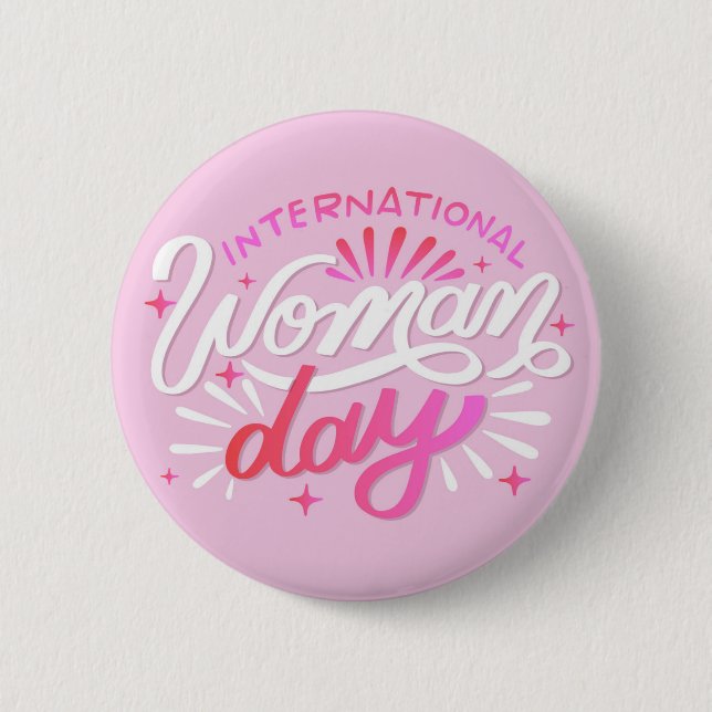 International Woman Day Button (Front)