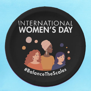 International Women’s Day 2026 Balance The Scales Paper Plates