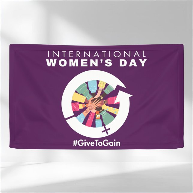 International Women’s Day 2026 Give To Gain Banner (Creator Uploaded)