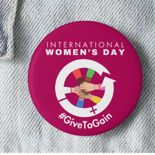 International Women’s Day 2026 Give To Gain Button