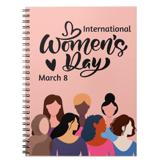 International Women’s Day 2026 Notebook (Front)