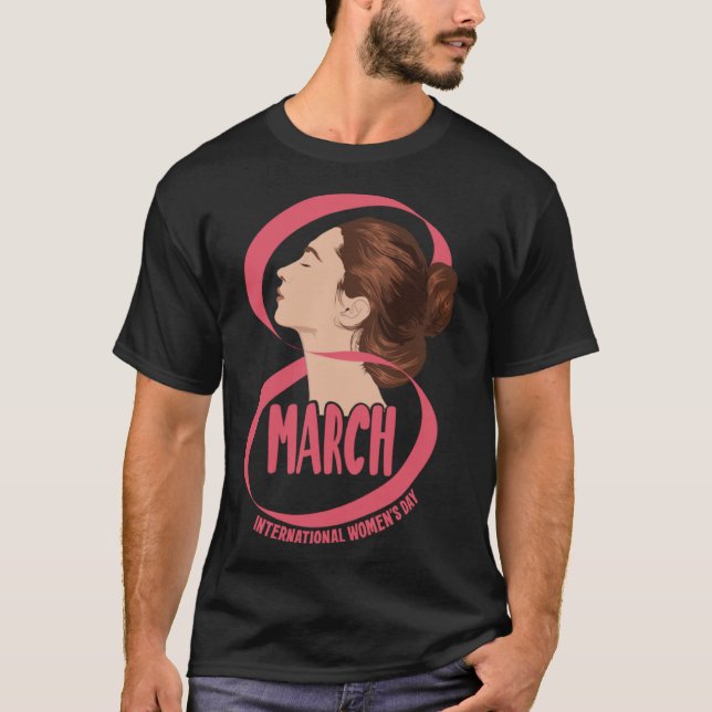 International Women s Day  8 March 2023 girls powe T-Shirt (Front)