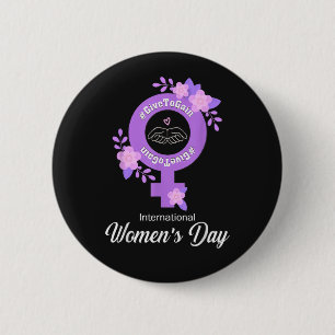 International Women’s Day March 8 Button