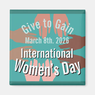 International Women’s Day March 8th. 2026 Magnet