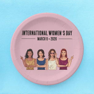 International Women’s Day Paper Plates