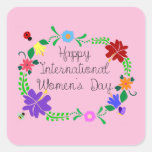 International Women&#39;s Day 2021 Square Sticker
