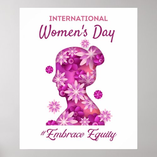 International Womens Day 2023 Embrace Equity  Poster