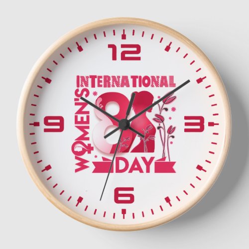 International Womens Day 2023 Womens Day 8 March Clock